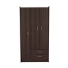 Inval Armoire/Wardrobe 36.6 in W x 17.5 in D x 71.2 in H in Espresso AM-B223